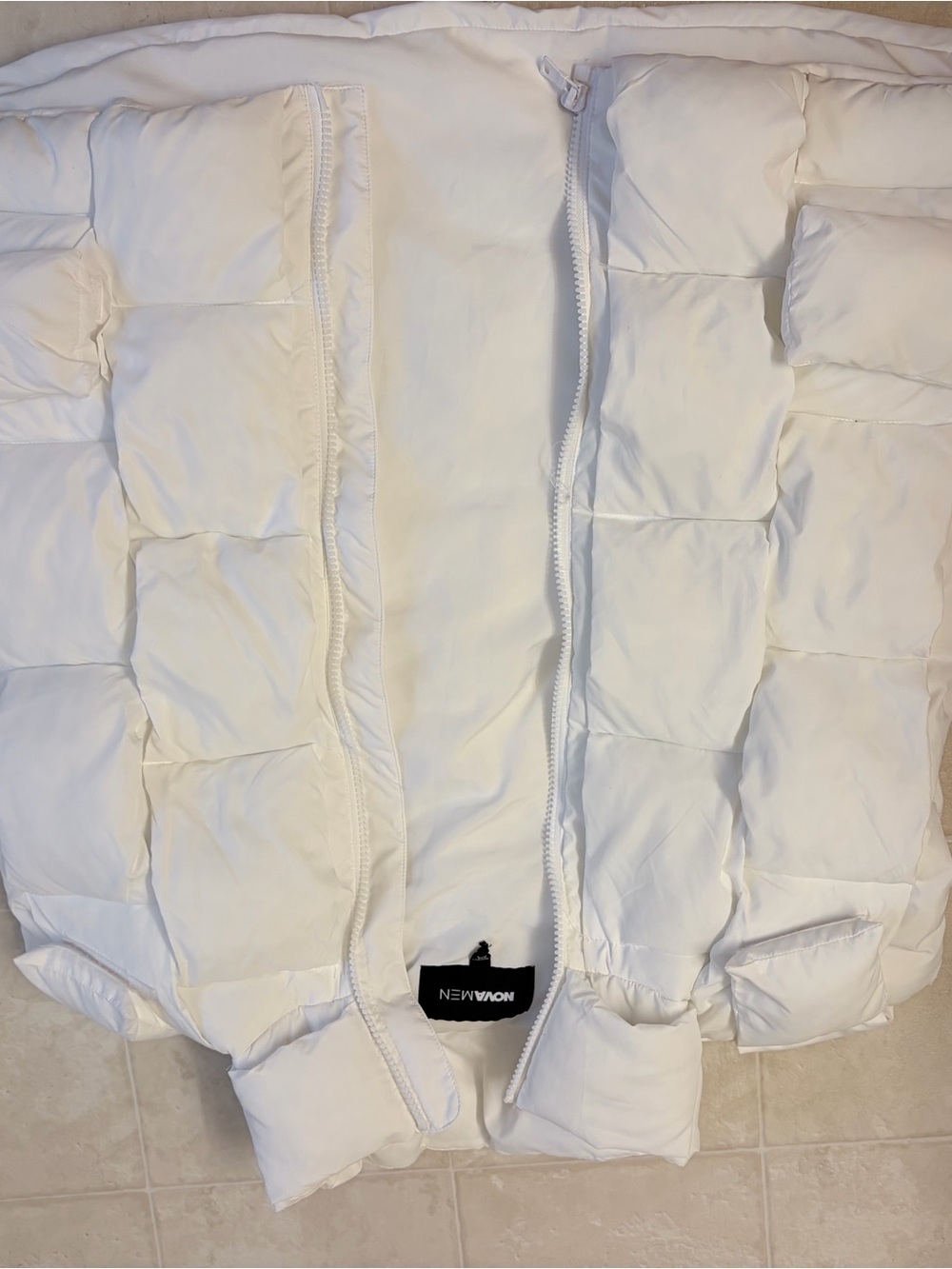 Fashion Nova White Puffer Jacket